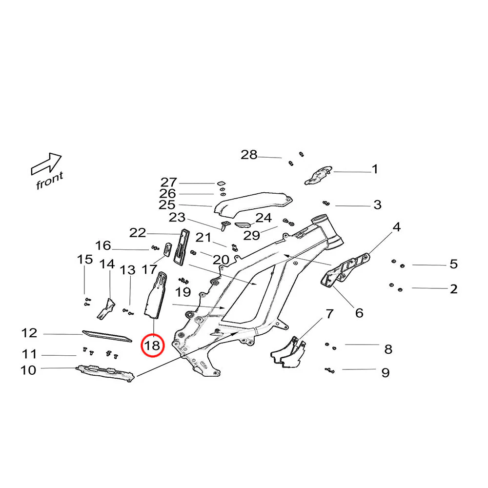 Light Bee Battery Positioning Support, Rear - Image 3