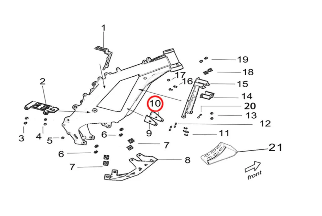 Light Bee Controller Mounting Bracket, Lower Left - Image 2