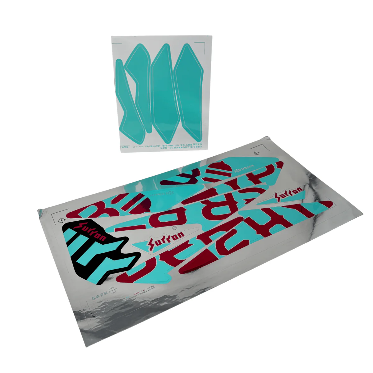 Hyper Bee Decal Set (Blue & Rose Gold) - Image 2