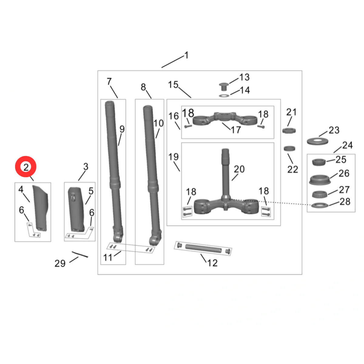 Hyper Bee Fork Mud Guard (Right) - Image 3