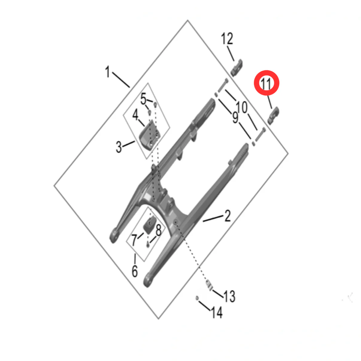 Hyper Bee Chain Tensioner Block (Left) - Image 3