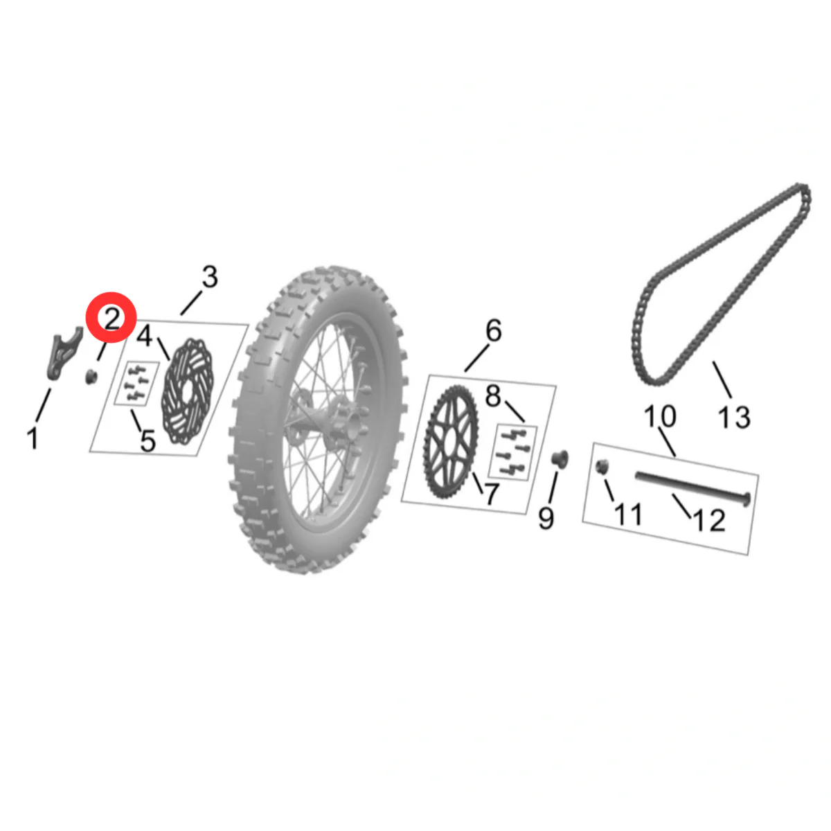 Hyper Bee Rear Wheel Bushing (Left) - Image 3