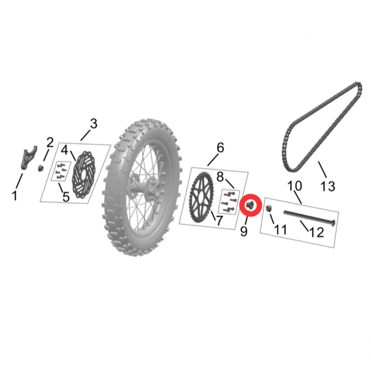 Hyper Bee Rear Wheel Bushing (Right) - Image 3