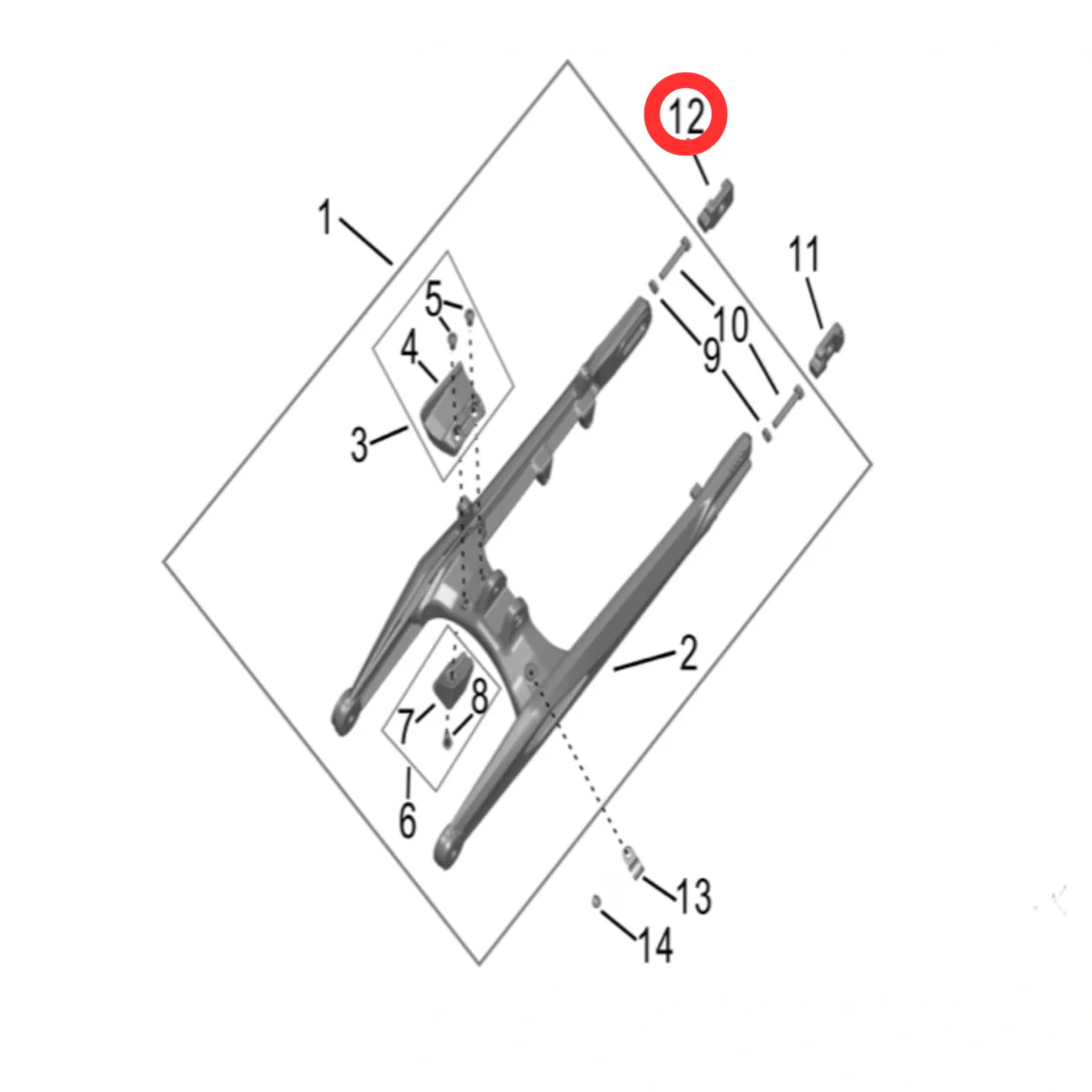 Hyper Bee Chain Tensioner Block (Right) - Image 3