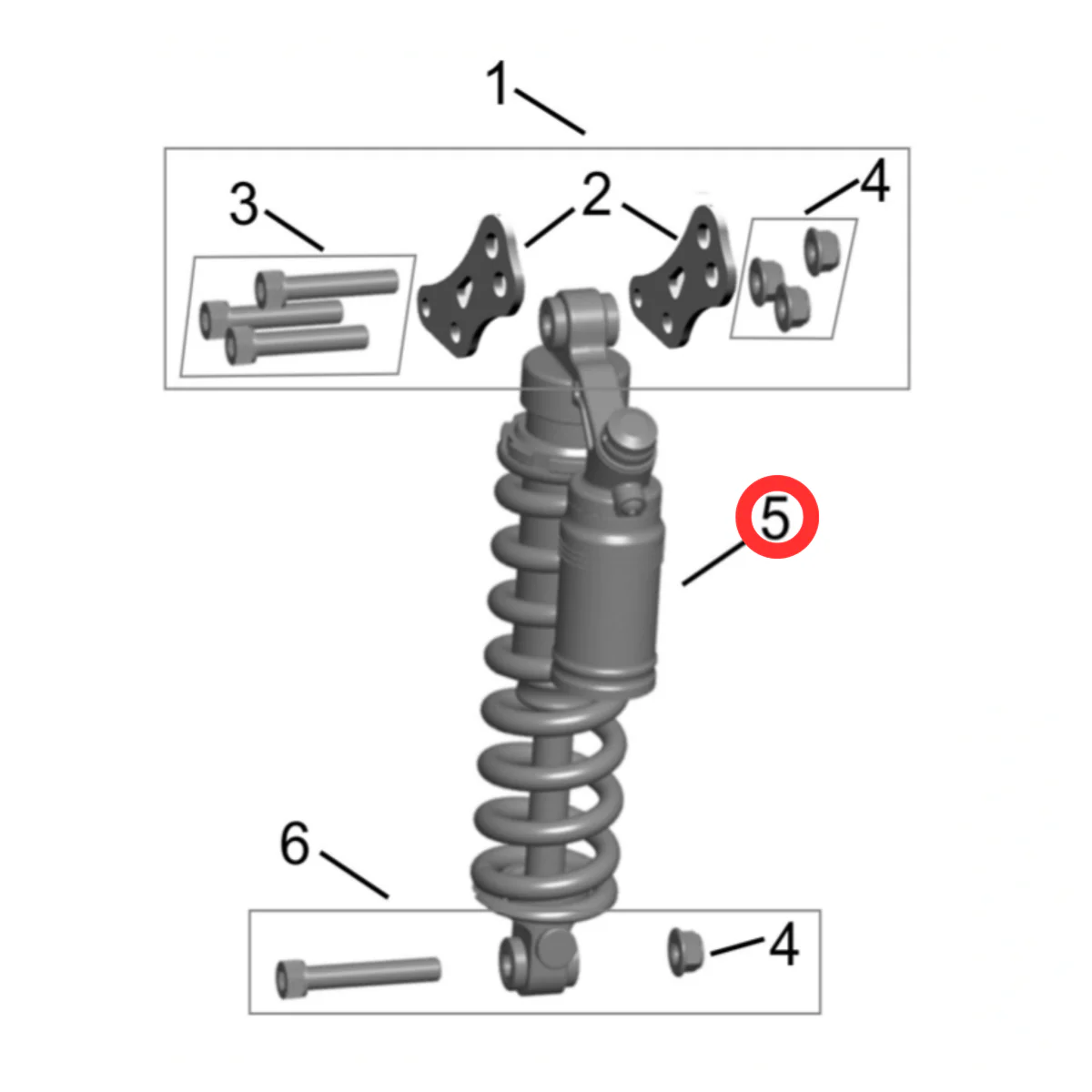 Hyper Bee Rear KKE Shock Absorber - Image 3