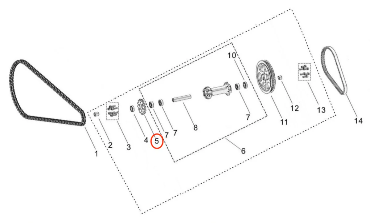 Light Bee 14T Secondary Drive Sprocket - Image 3