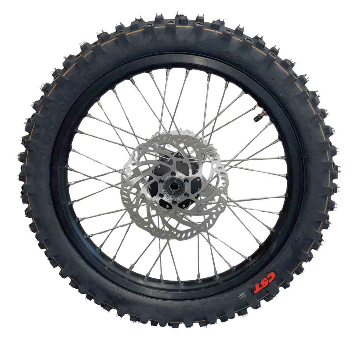 Light Bee 18" Rear Wheel Assembly with Brake Disc, Sprocket, & Tire - Image 2