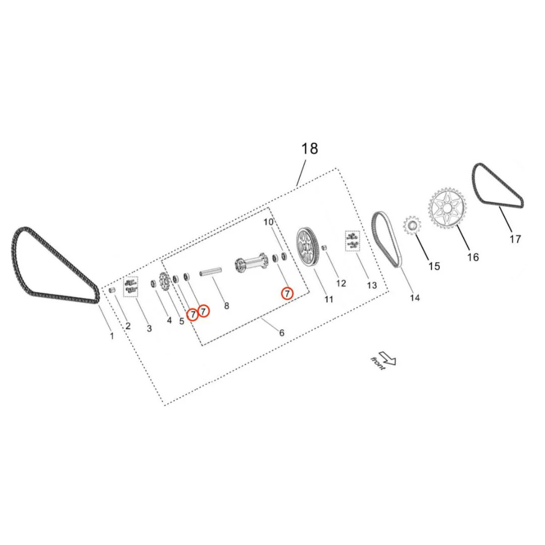 Light Bee Jackshaft / Swingarm Bearing