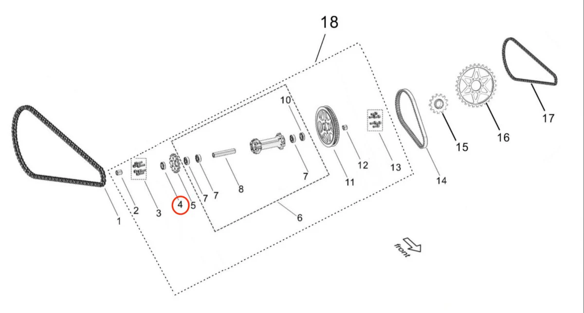 Light Bee Right Jackshaft Seal - Image 3