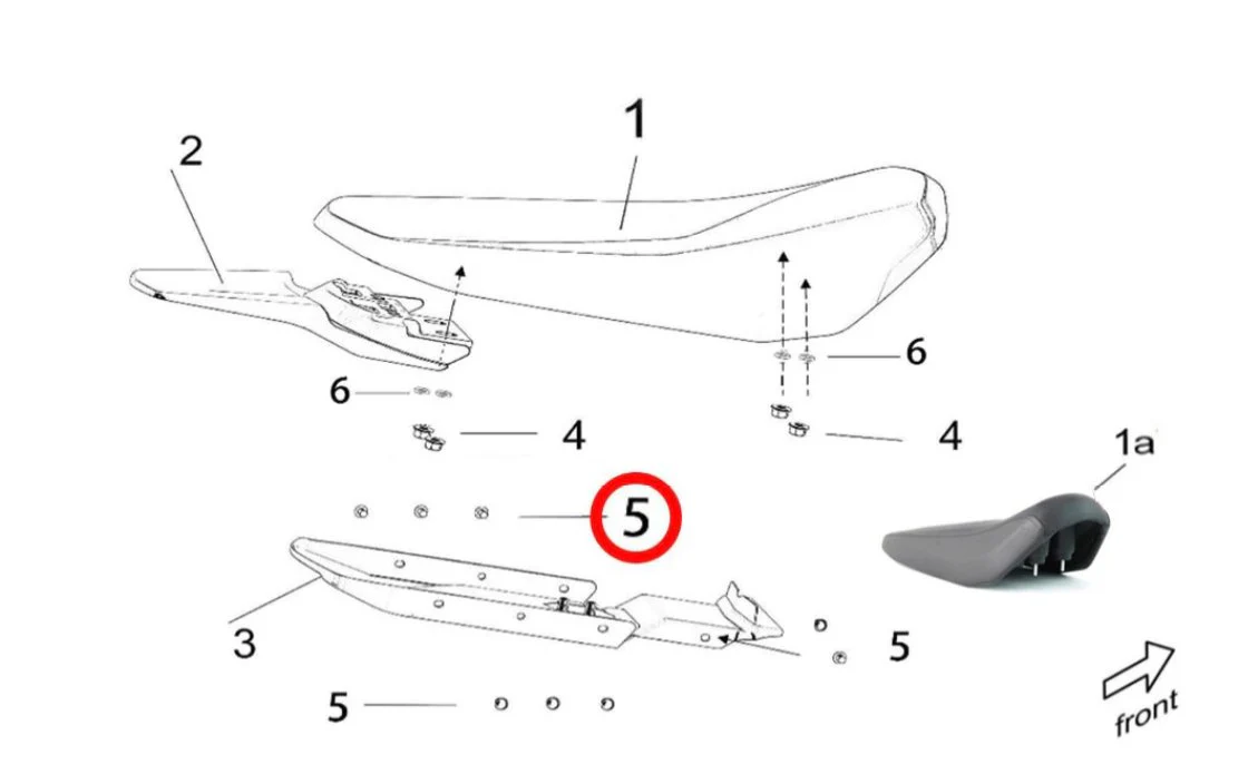 Nylon Rivets For Light Bee Seat - Image 3