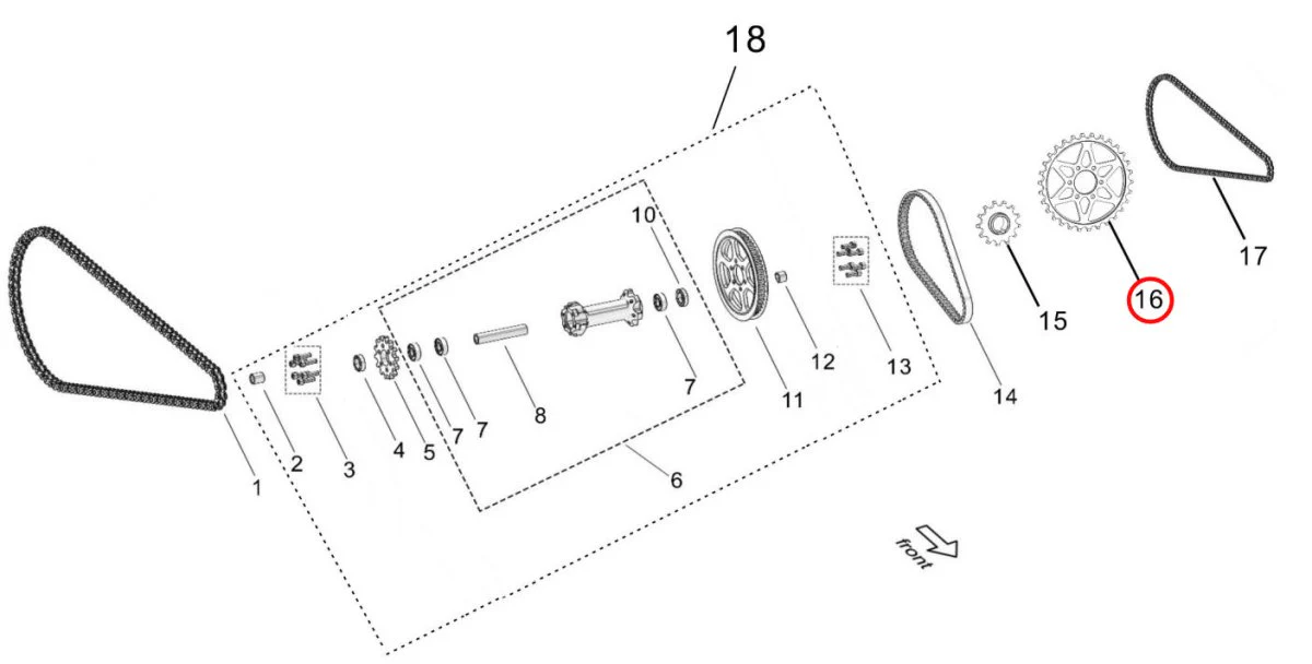Light Bee Primary Transmission Sprocket (30T) - Image 2