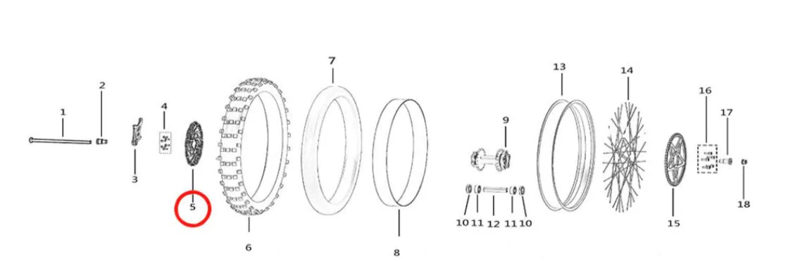 Light Bee Rear Brake Disc  - Image 2