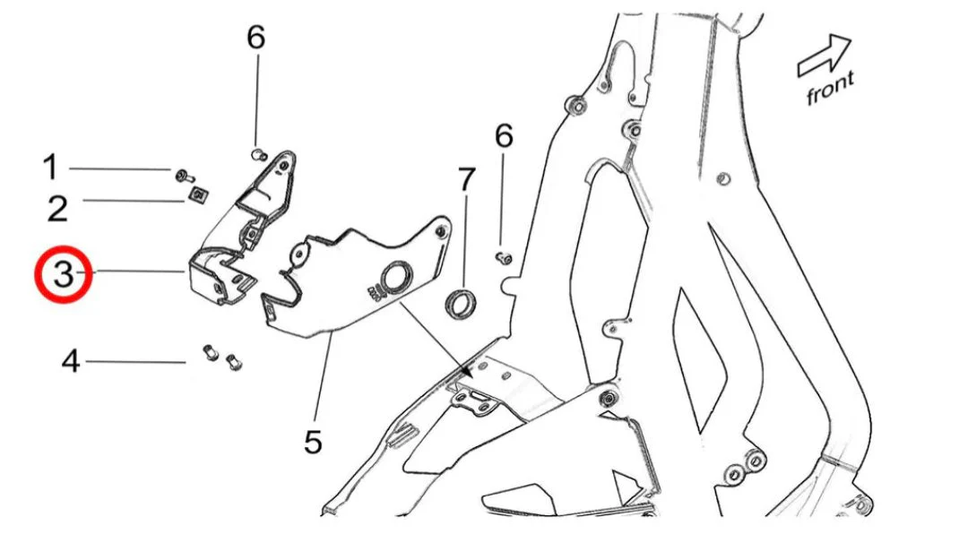 Light Bee Upper Battery Shroud, Left - Image 2