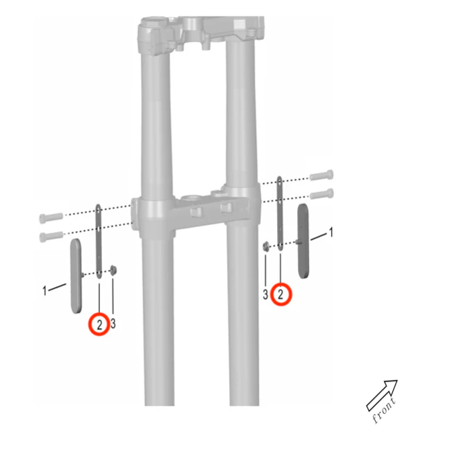 Storm Bee Fork Reflector Bracket