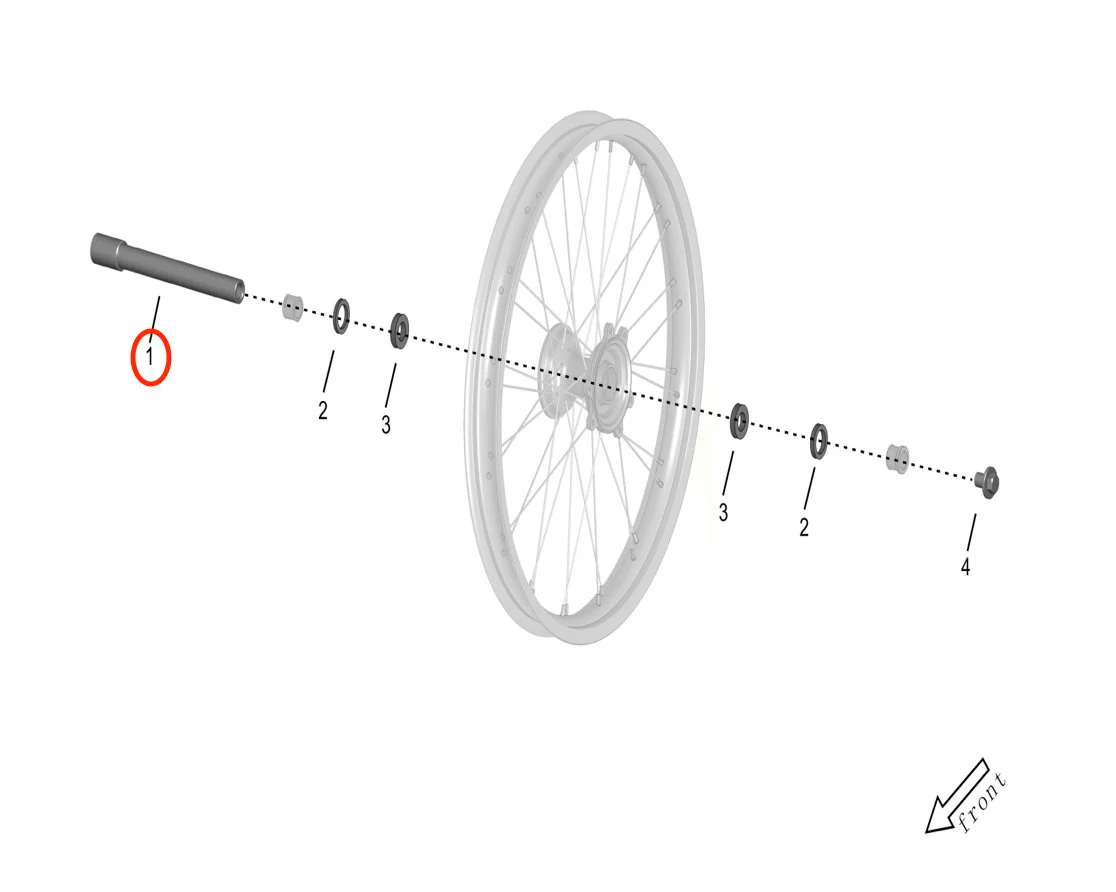 Storm Bee Front Wheel Axle - Image 3