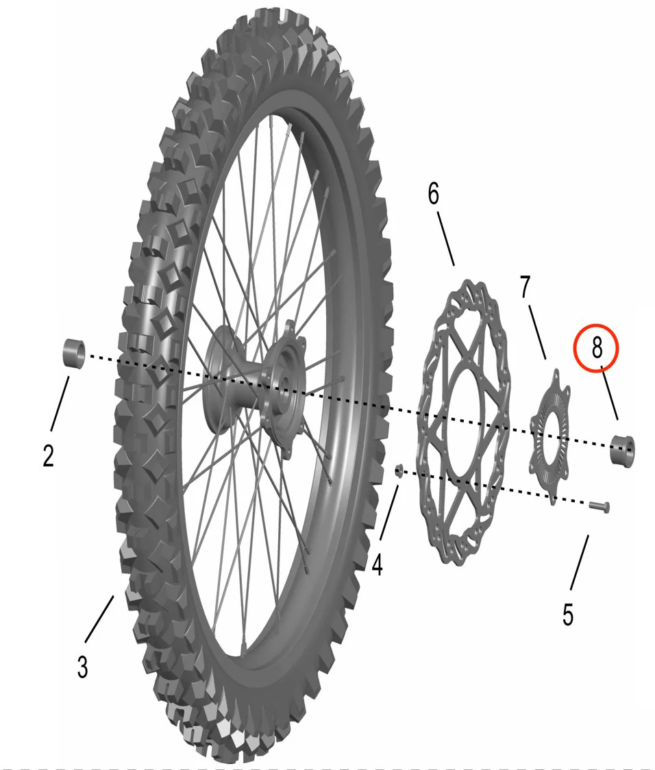 Storm Bee Front Wheel Bushing (Left) - Image 4