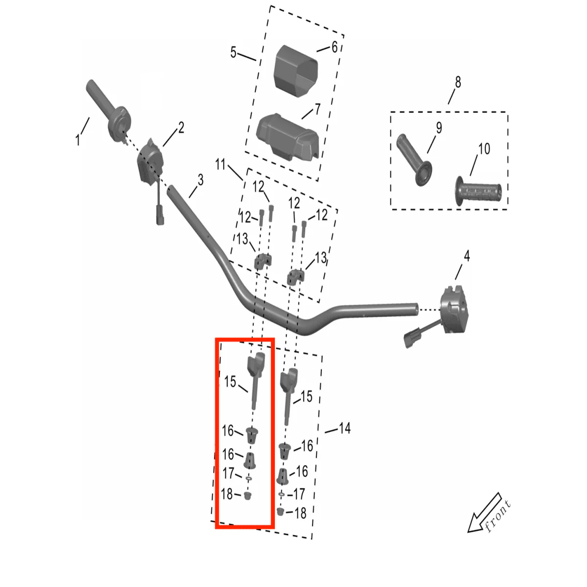 Storm Bee Handlebar Mount Assembly - Image 3