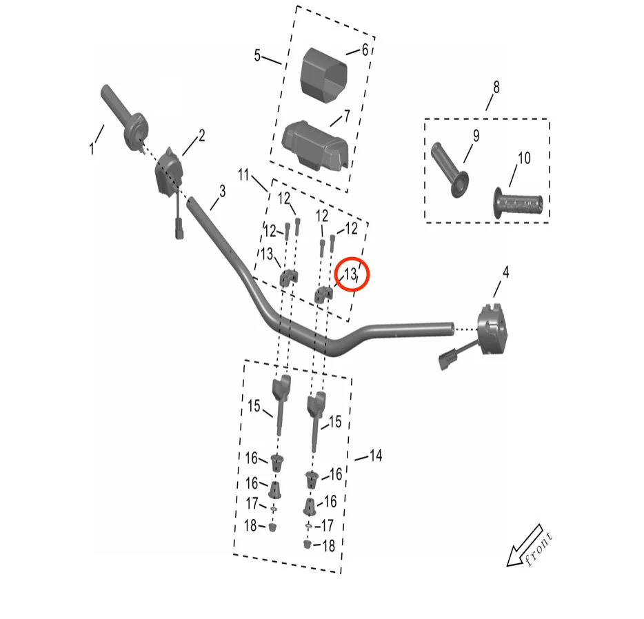Ultra Bee / Storm Bee Handlebar Top Clamp - Image 3