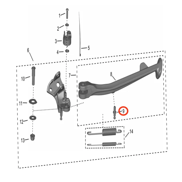 Storm Bee kickstand spring screw