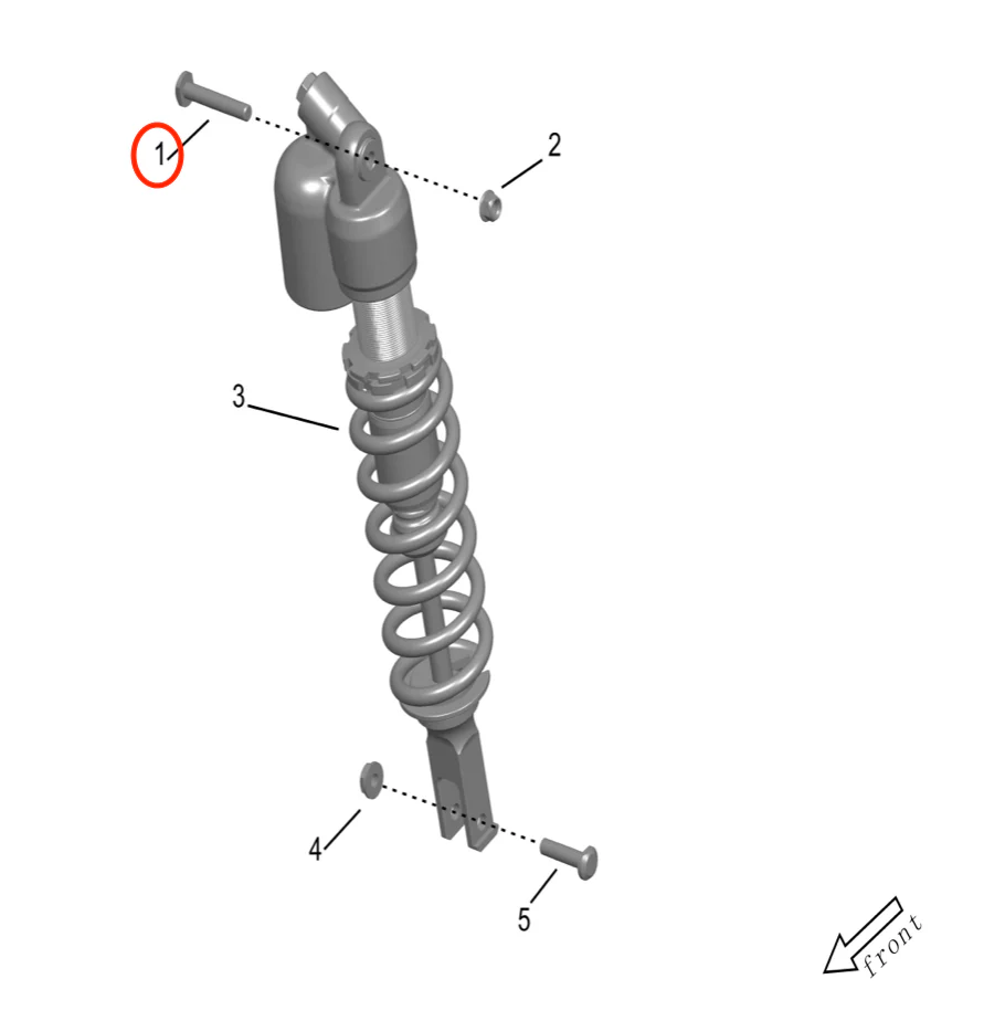 Storm Bee Rear KKE Shock Axle Bolt (TOP)