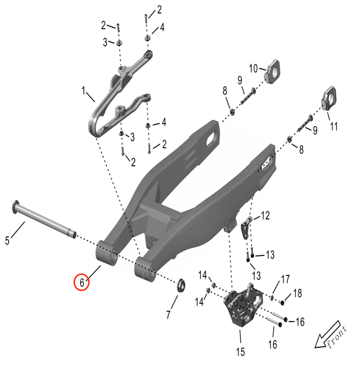 Storm Bee Swingarm Assembly - Image 4