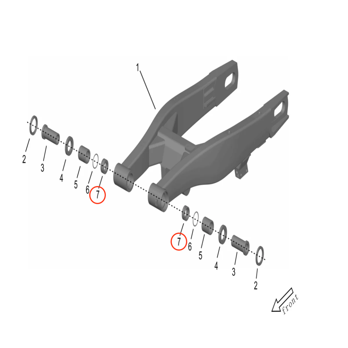 Storm Bee Swingarm End Cover - Image 3
