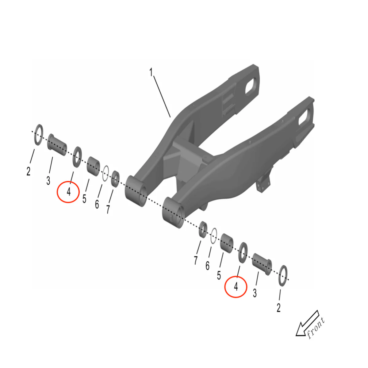 Storm Bee Swingarm Thrust Needle Bearing - Image 3