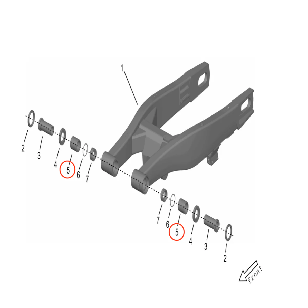 Storm Bee Swingarm Pivot Needle Bearing - Image 3