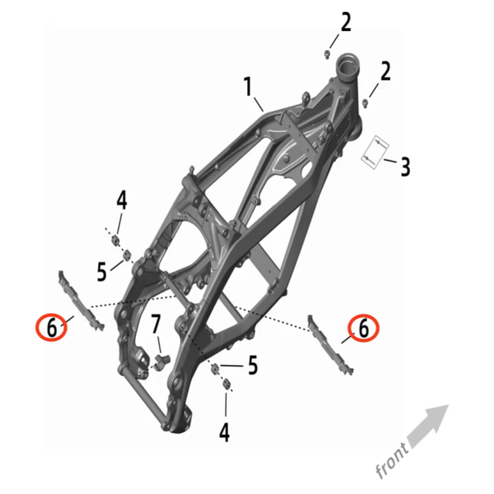 Ultra Bee Battery Bottom Support Bracket