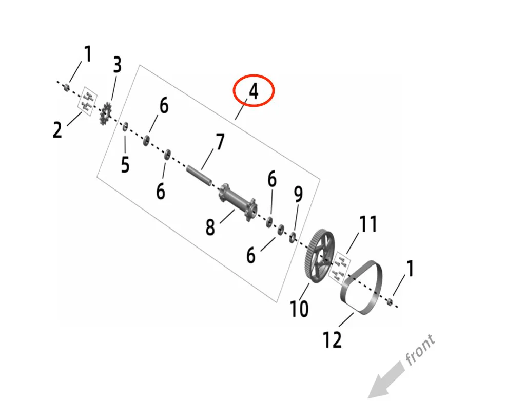 Ultra Bee Jackshaft Assembly - Image 4