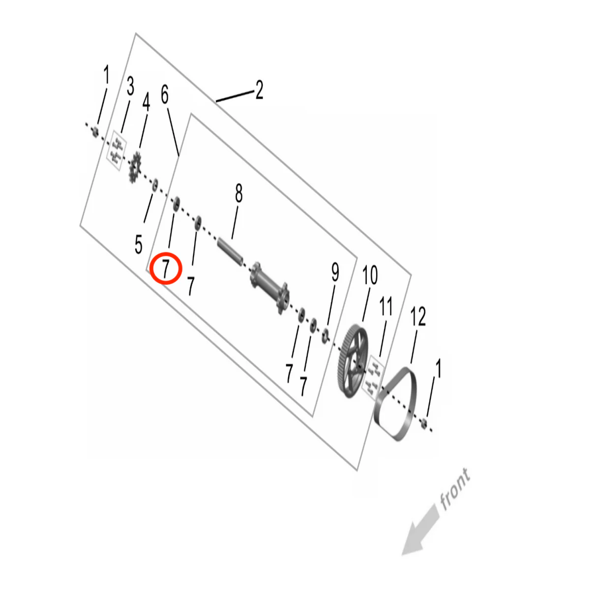 Ultra Bee Jackshaft Bearing - Image 3
