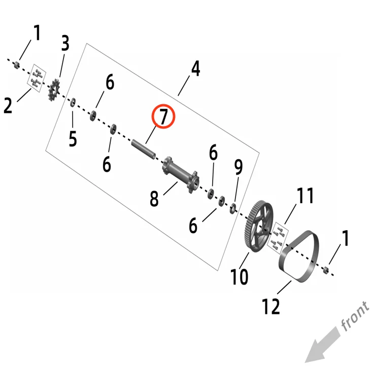 Ultra Bee Jackshaft Inner Bushing - Image 3