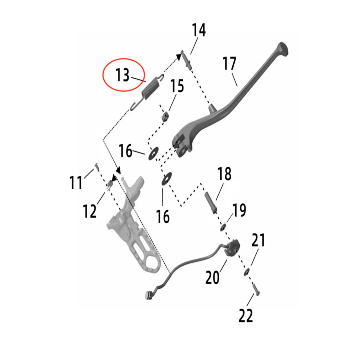 Ultra Bee Kickstand Spring