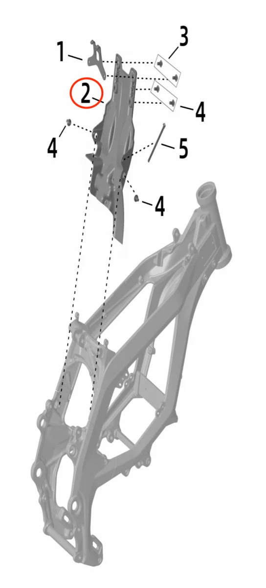 Ultra Bee Rear Battery Support Plate - Image 3