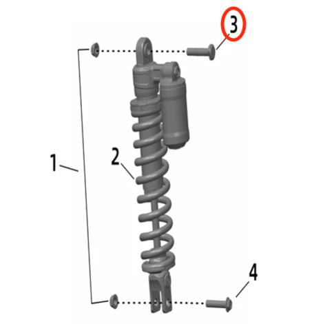 Ultra Bee Rear Shock Axle Bolt (UPPER) - Image 3