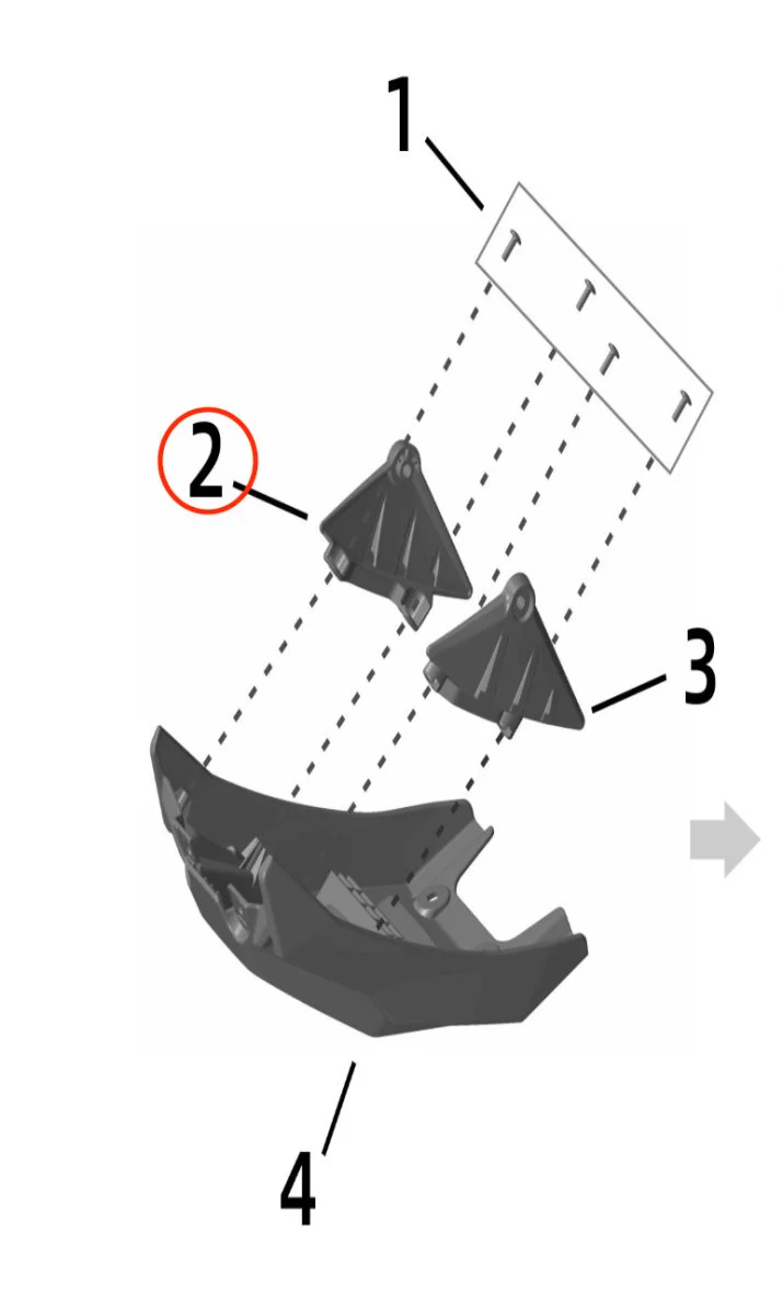 Ultra Bee Right Frame Support Protector (Carbon Black) - Image 3