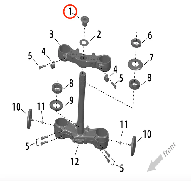 Ultra Bee Steering Head Nut - Image 3