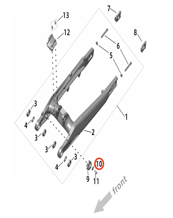 Ultra Bee Swingarm Bottom Protection Block Bushing - Image 2