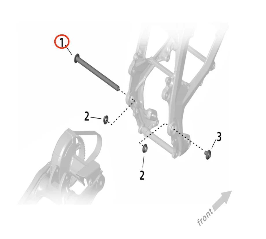 Ultra Bee Swingarm Pivot Shaft - Image 3