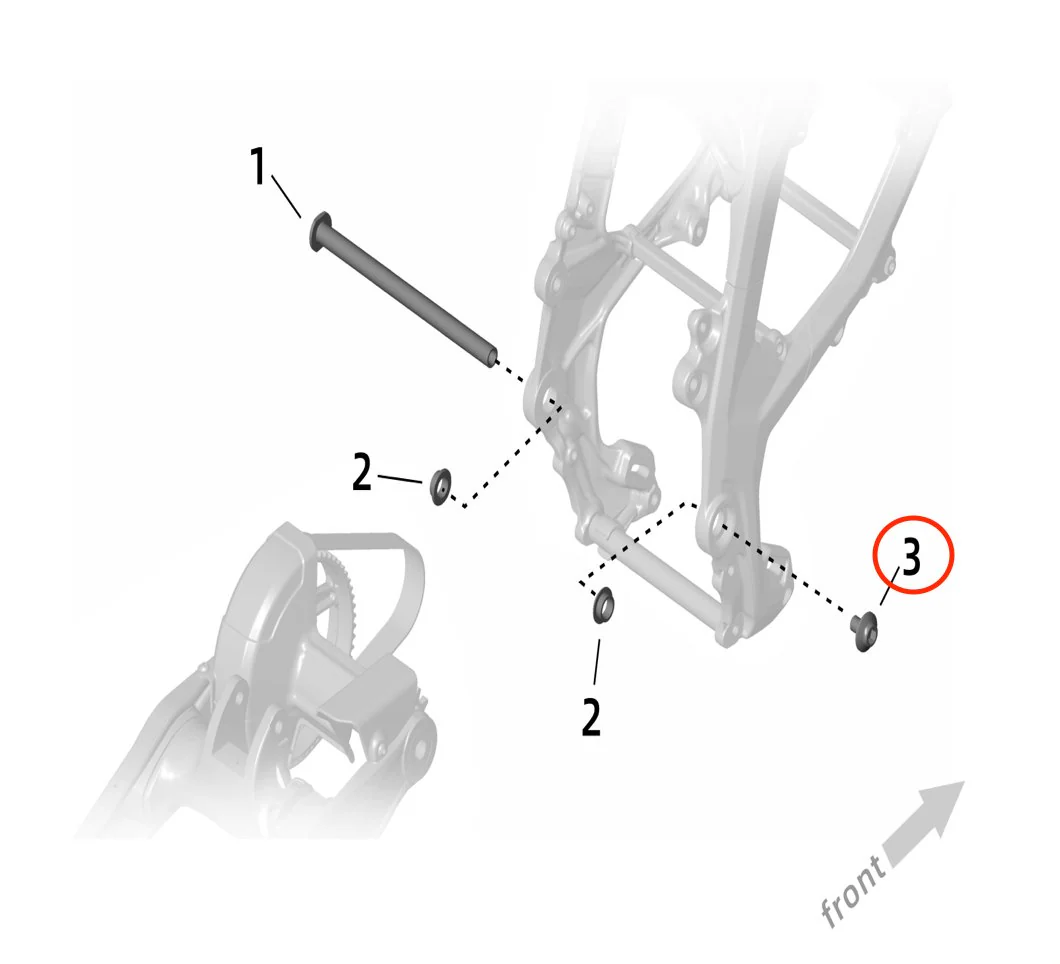 Ultra Bee Swingarm Shaft Bolt - Image 3