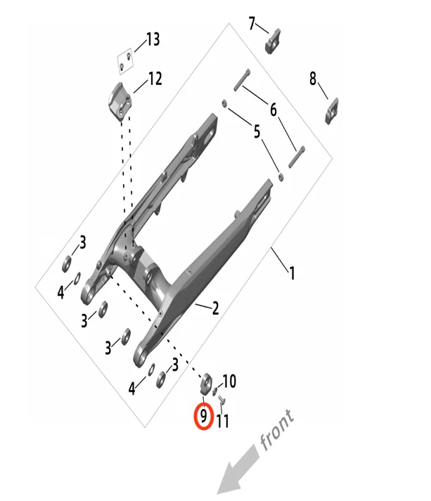 Ultra Bee Swingarm Bottom Protection Block - Image 3